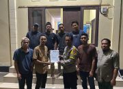 Konsorsium Masyarakat Wawonii Bersatu Serahkan SPA Demonstrasi Dugaan Pelanggaran Adat Wawonii